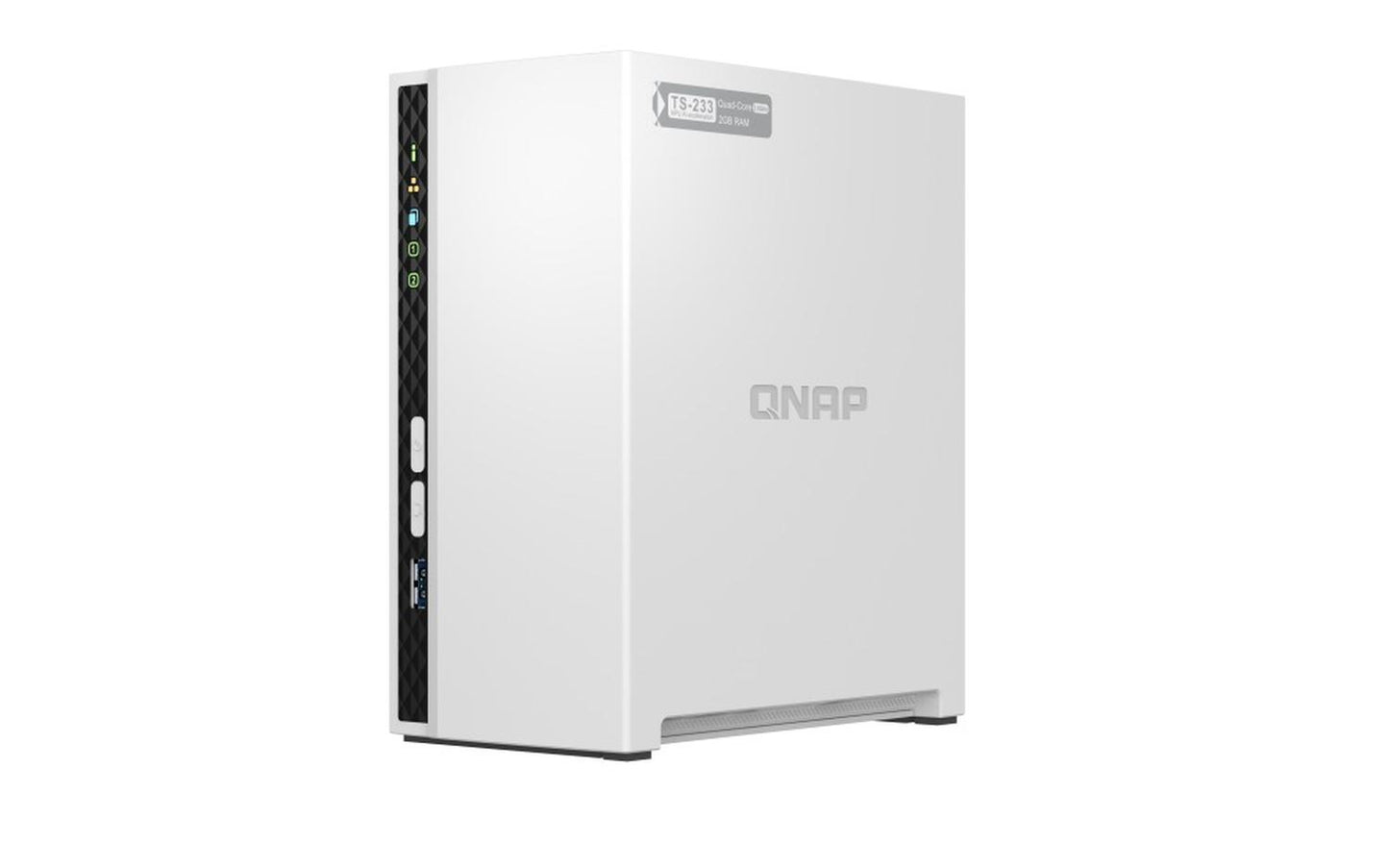 Servidor NAS Qnap Tower 2 Bahías 3.5'' 2GB RAM 4 Núcleos